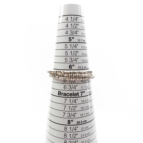 King Baby Studios 3 Strand Sliver Bracelet With Mini Toggle Clasp Silver .925 - Picture 8 of 9